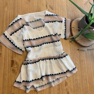 ✨chic striped peplum top✨